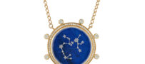 Renna 18K Zodiac Necklace with Diamonds