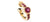 Ara Vartanian 18K Gold Ear Cuff with Ruby