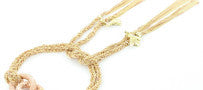 Carolina Bucci 18K Rose and Yellow Gold Double Link Bracelet