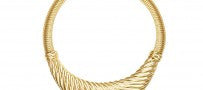 Vintage Givenchy Gold Modernist Necklace