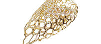 Zaha Hadid for Caspita 18K Yellow Gold and Diamond Skein Ring