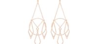Diane Kordas 18K Diamond Chandelier Earrings with White Diamonds