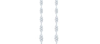 VAK 'Architectural Splendor' 18K White Gold Diamond Earrings