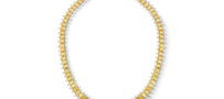 Oscar Heyman Gold Platinum Fancy Color Diamond Necklace
