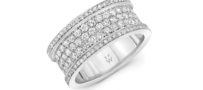 Emily P. Wheeler 14k Eternity Baby Cigar Ring with White Diamonds
