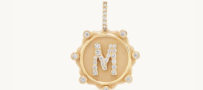 Marlo Laz Alphabet Coin Pave Charm