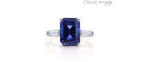 Oscar Heyman Platinum 5.25 Carat Ceylon Sapphire and Diamond Ring