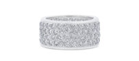 Oscar Heyman Platinum Diamond Cigar Band Ring