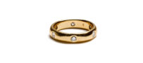 Cartier 18K Gold and White Diamond Band