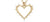 Marlo Laz 14K Open Heart Necklace with White Diamonds
