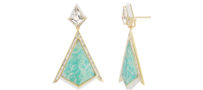 EMILY P. WHEELER Twinkle 18-karat recycled gold and enamel multi-stone earrings