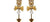 Rodarte Antique Gold Tailored Bow And Arrow Earrings