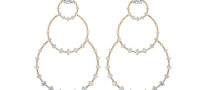 Fernando Jorge 18K Gold Multi Circle Jacket Earrings with White Diamonds