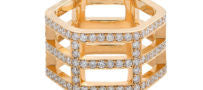 Mania Zamani 18K Unity Ring with White Diamonds