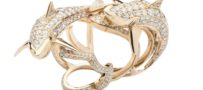 Jordan Askill 18K Gold Shark Spiral Diamond Ring