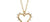 Marlo Laz 14K Open Heart Necklace with White Diamonds