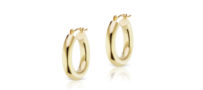 The Gild 14K Gold Small Hollow Hoop